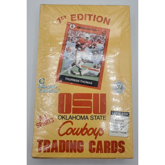 1991 Oklahoma State University Cowboys 1st Edition NCAA Trading Cards NEW SEALED